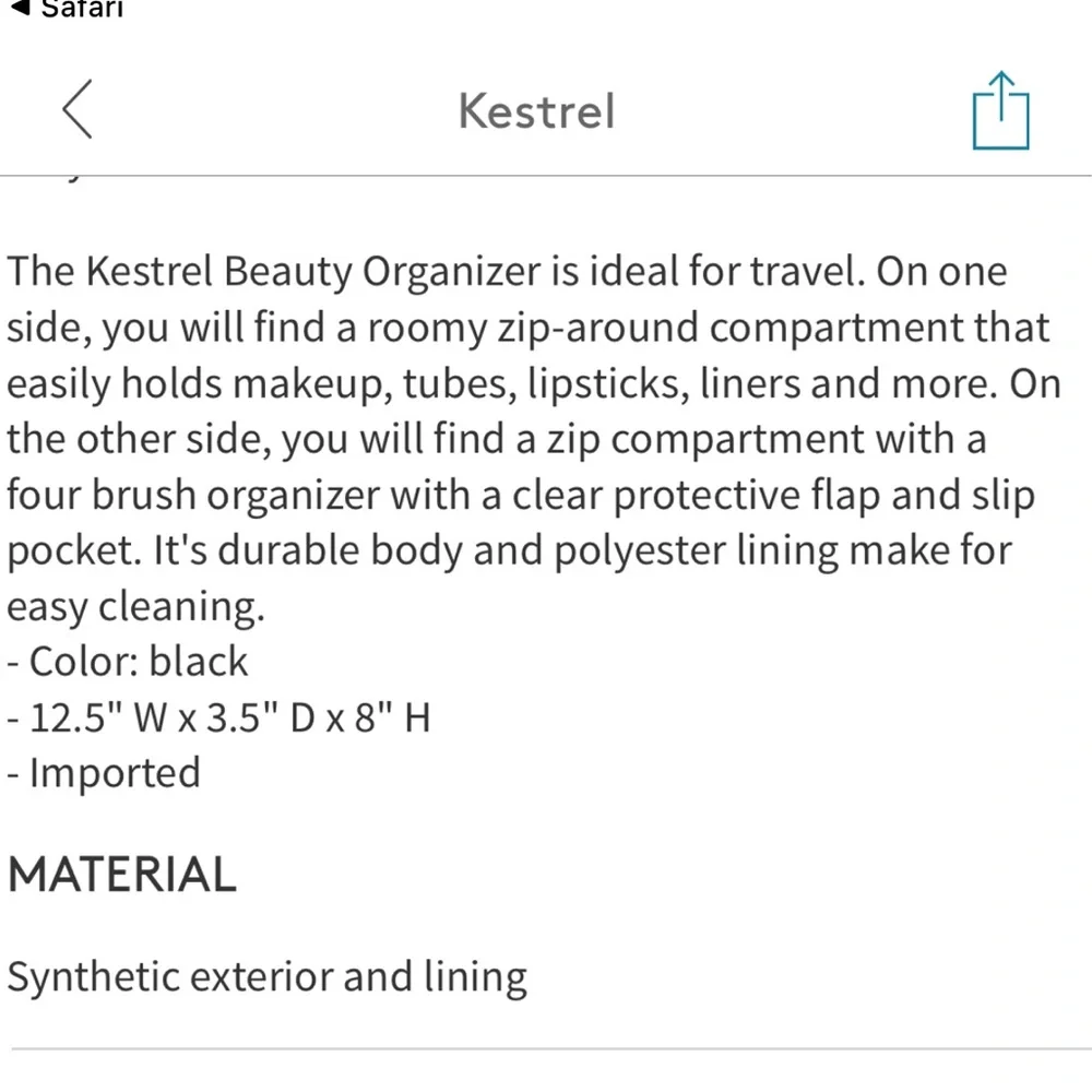 Kestrel nwt ships